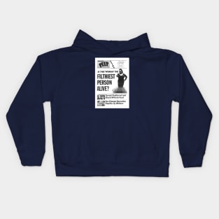 Pink Flamingos - Newspaper Kids Hoodie